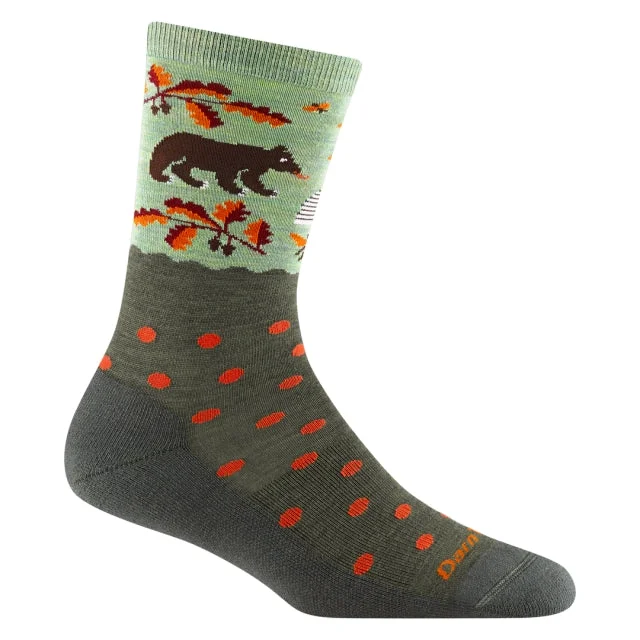 Formal silk socks-Wild Life Crew Lightweight with Cushion