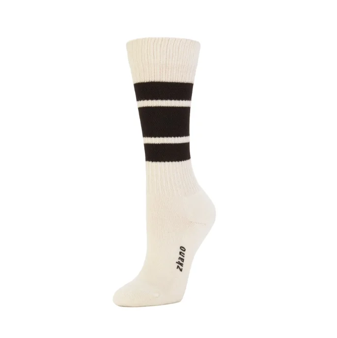 Lightweight knit socks-1991 Retro Crew Socks in Black from Zkano