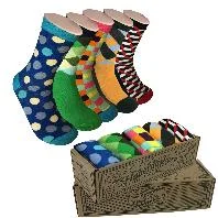 Thin workout socks-5 Pair Mens Funky Fun Colorful Socks-Hipster Power Socks-Premium Cotton Socks