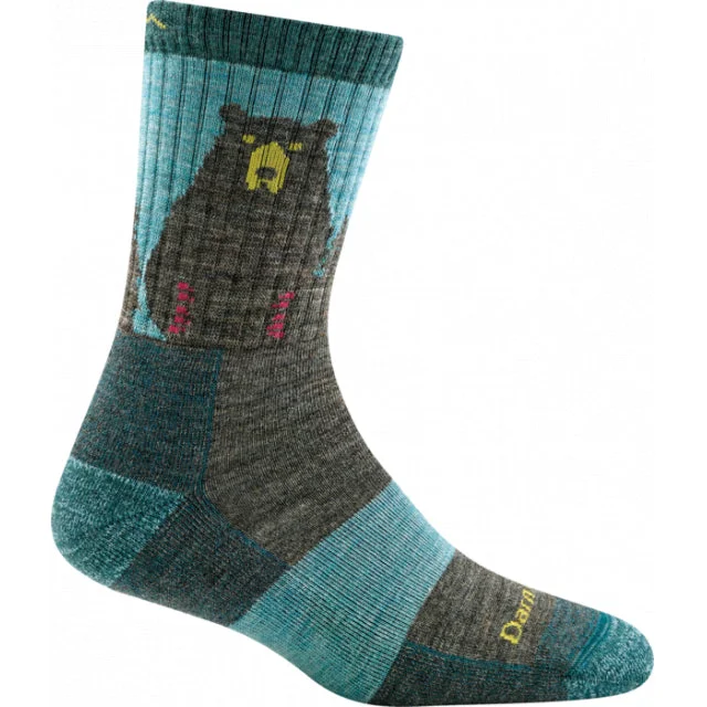 Bold zigzag socks-Bear Town Micro Crew Lightweight with Cushion