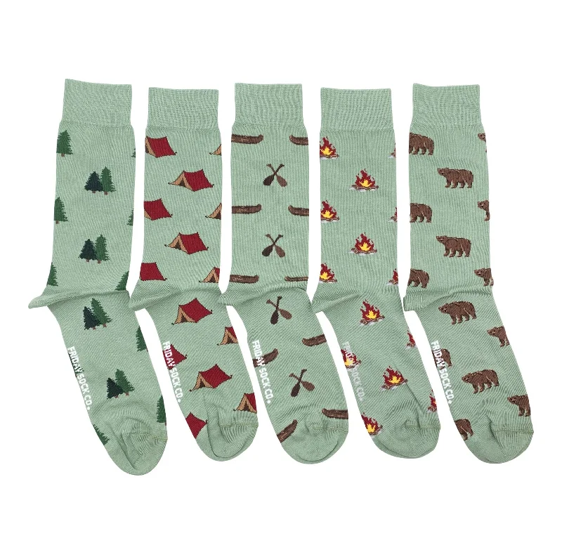 Minimalist cozy socks-MEN'S *FRIDAY MISMATCHED SOCK-5 SOCKS