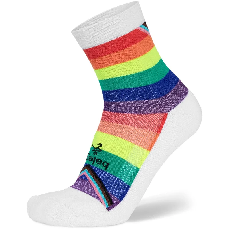 Cushioned trail socks-Balega Hidden Comfort Pride Crew Socks