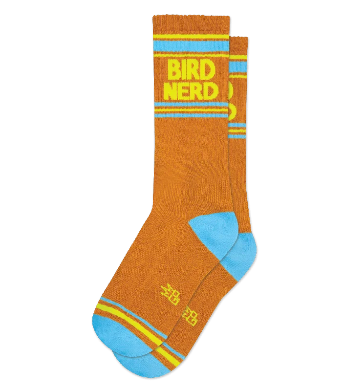 Breathable knit crew-Bird Nerd Socks from Gumball Poodle