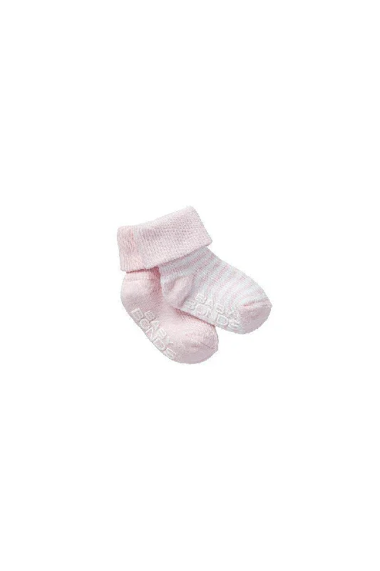 Durable cotton socks-Bonds Classic Cuff Socks 2 Pack - Pink