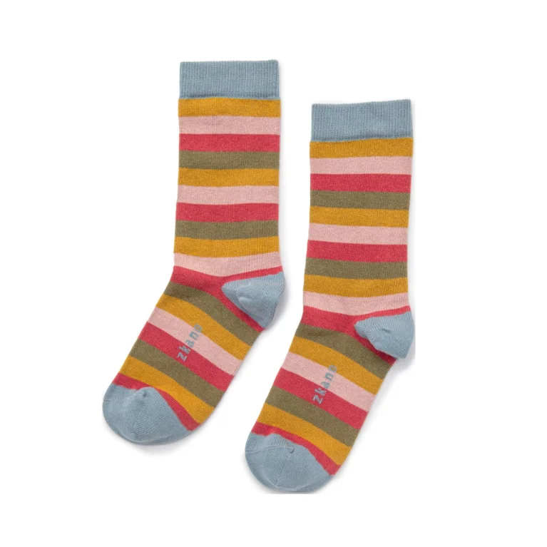 Trendy cotton socks-Charlotte Socks in Lead from Zkano