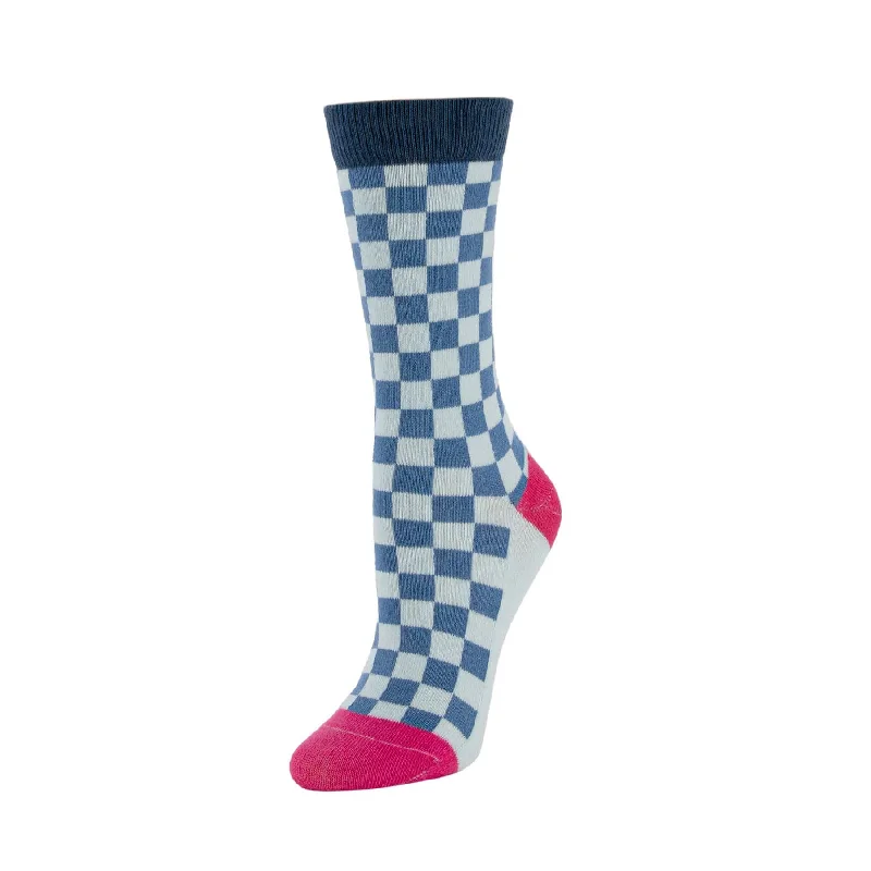 Durable ski socks-Checks Socks in Clearwater from Zkano