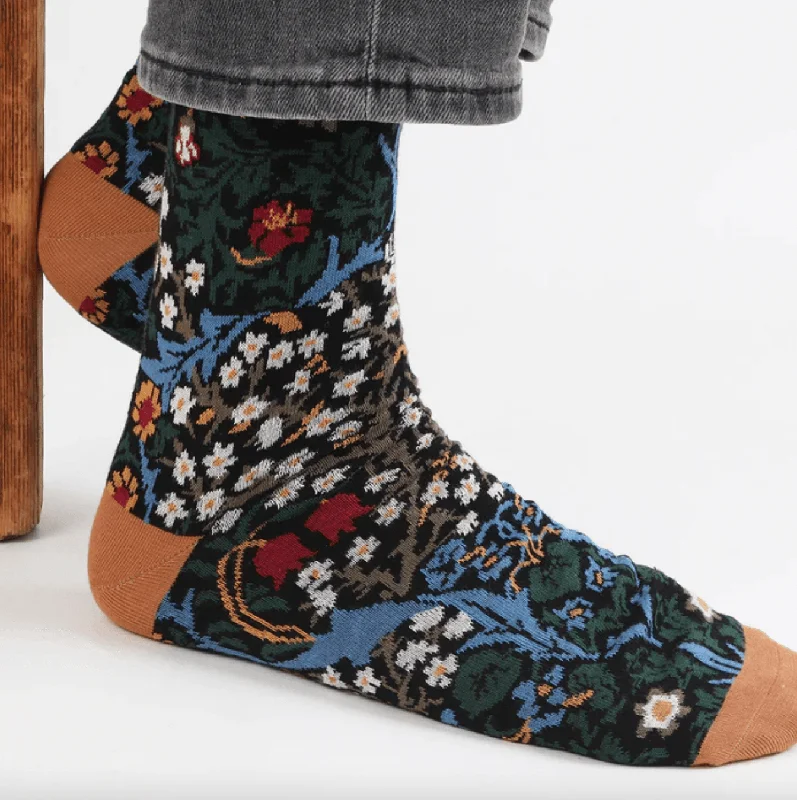 Organic striped socks-Gun Hilll Socks - Limited edition Corgi X William Morris