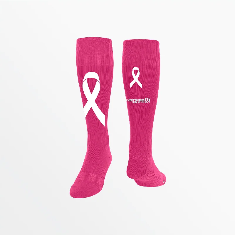 Organic fuzzy socks-CS ⅠⅠ BREAST CANCER AWARENESS SOCK WITH ANKLE SUPPORT