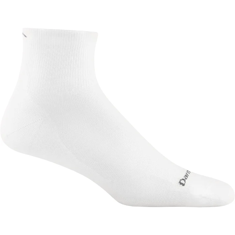 Grip fitness socks-Darn Tough Mens Quarter Crew Ultra-Lightweight Running Socks