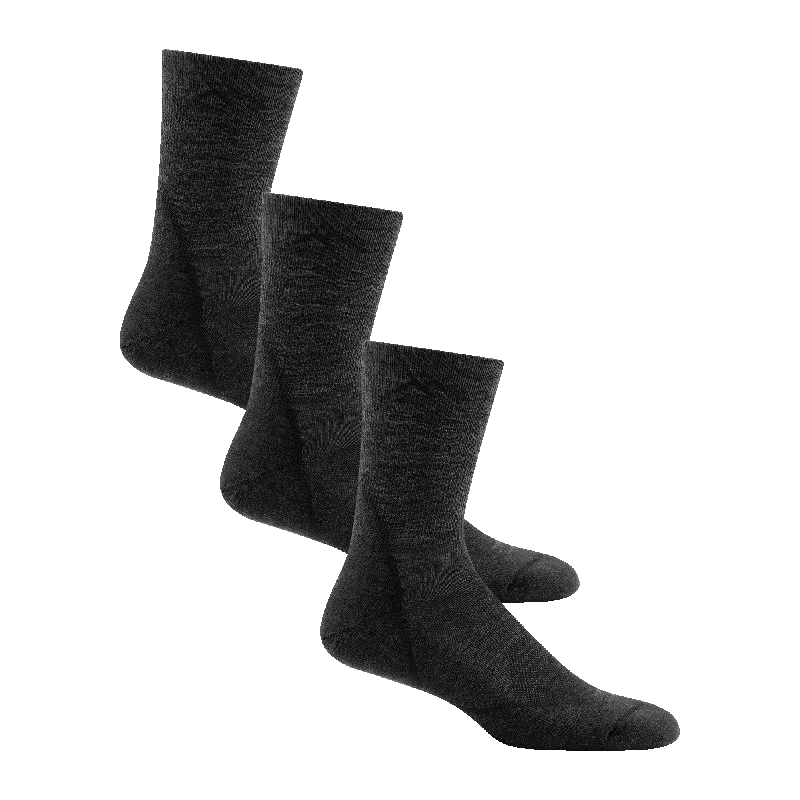 Durable trekking socks-Darn Tough Mens Light Hiker Micro Crew Lightweight 3-Pack Socks