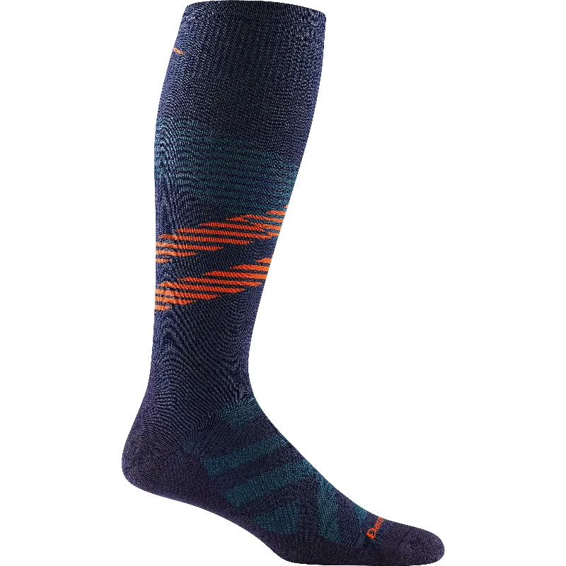 Premium holiday socks-Darn Tough Mens Pennant RFL Over-the-Calf Ultra-Lightweight Ski & Snowboard Socks