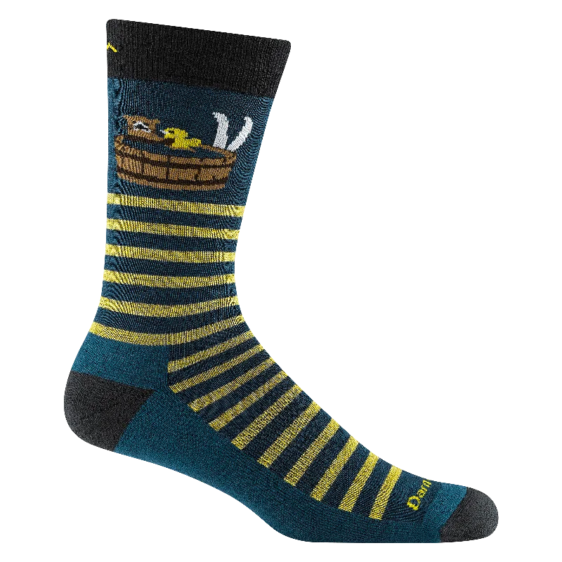 Trendy wool socks-Darn Tough Mens Wild Life Crew Lightweight Lifestyle Socks