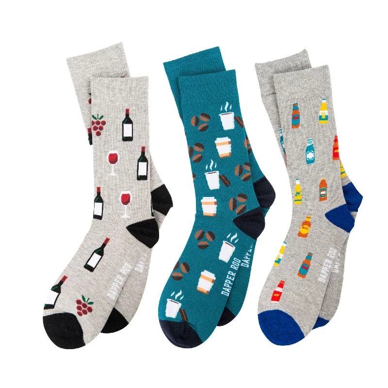 Handmade thermal socks-Drinks Socks Gift Set