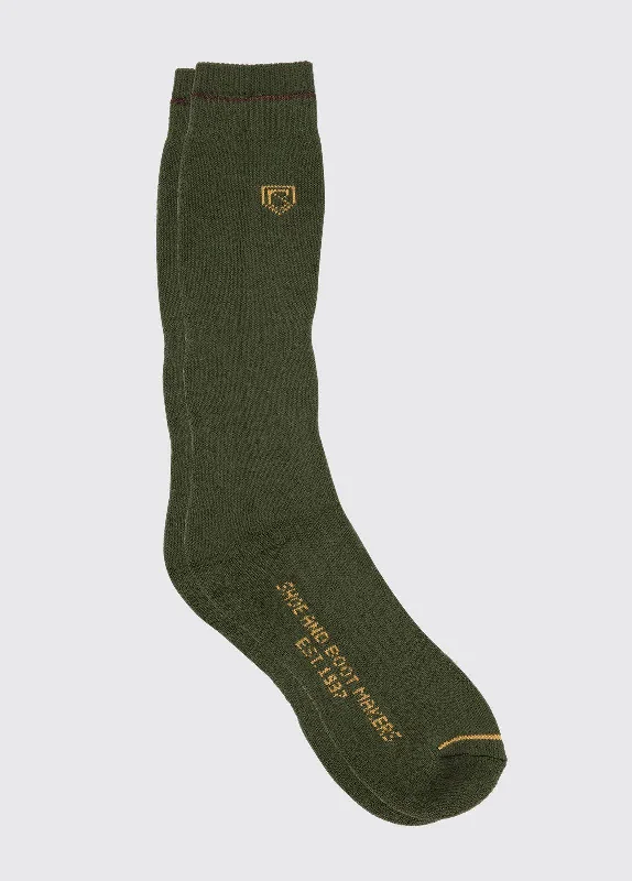 Modern thermal socks-Dubarry Technical Boot sock Navy Olive