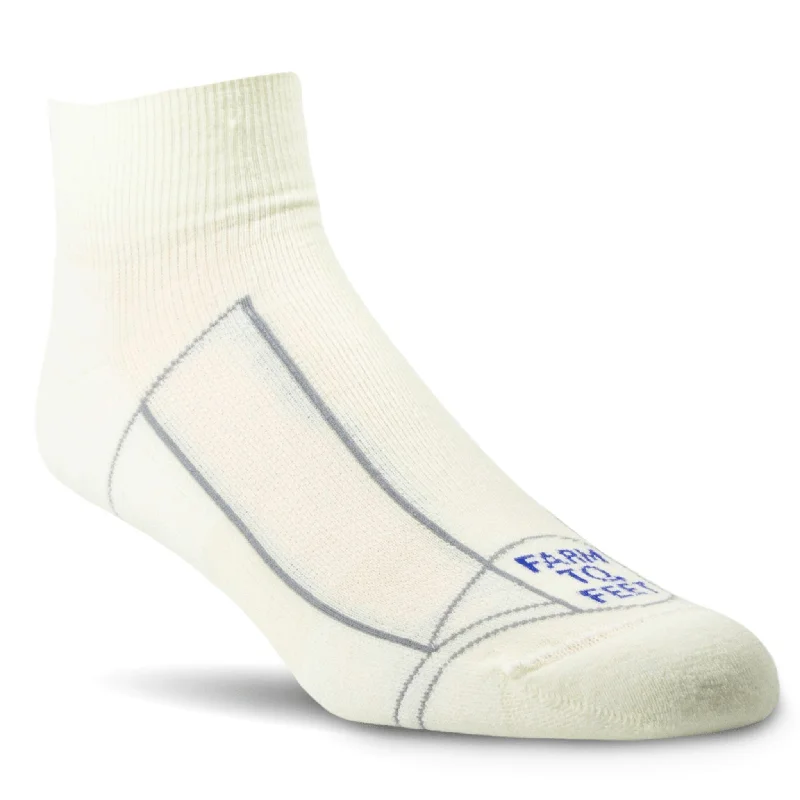 Performance trail socks-Farm to Feet Greensboro 1/4 Crew Light Cushion Socks