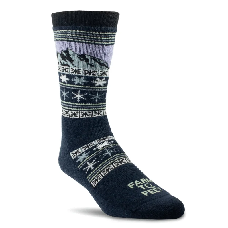 Fun space socks-Farm to Feet Anchorage Full Cushion Crew Socks