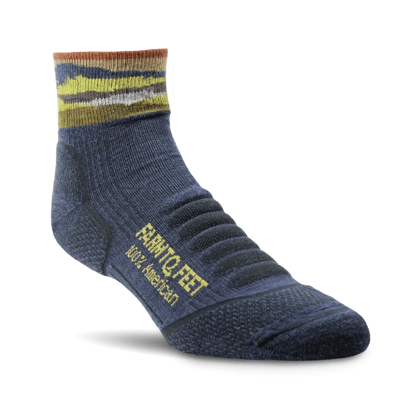 Breathable wool socks-Farm to Feet Max Patch Lightweight Mini Crew Hiking Socks