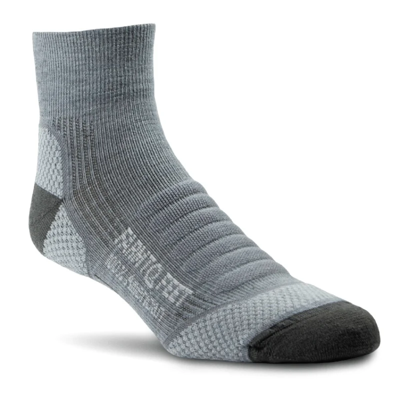 Cozy wool crew-Farm to Feet Mens Damascus Light Targeted Cushion 1/4 Crew Socks