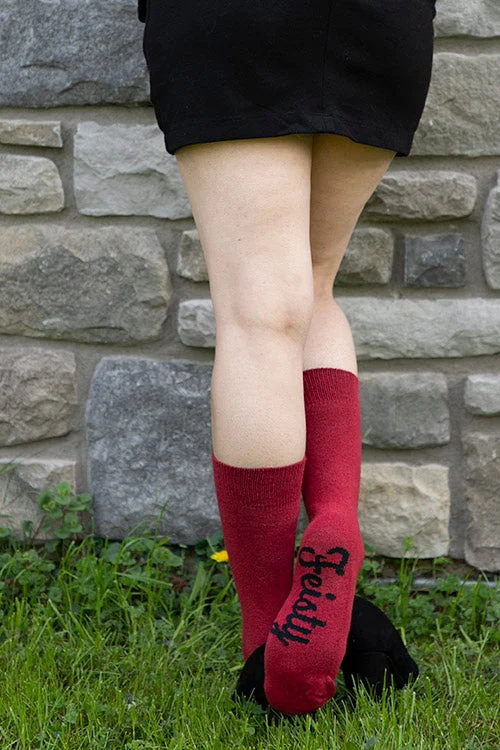 Bold zigzag socks-Feisty Crew