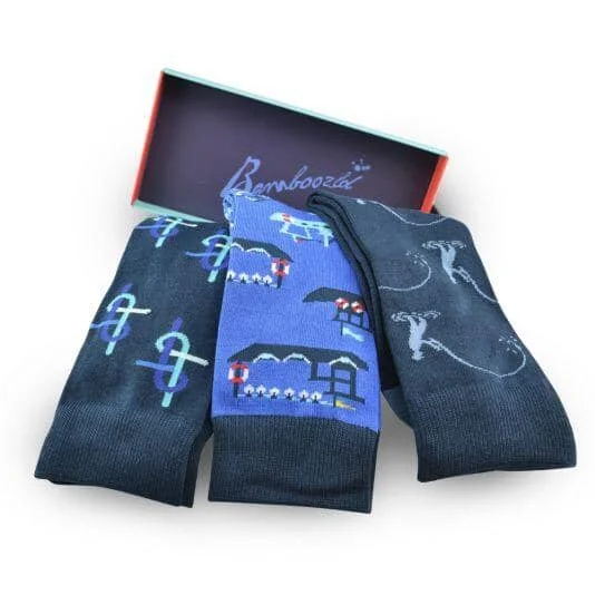 Warm trail socks-Fishos 3PK Socks Gift Set