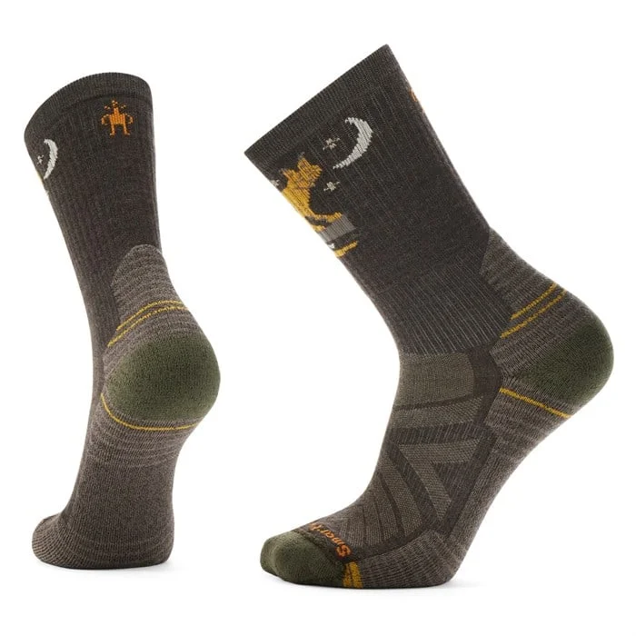 Warm flannel socks-Hike Light Cushion Nightfall in the Forest Crew Socks