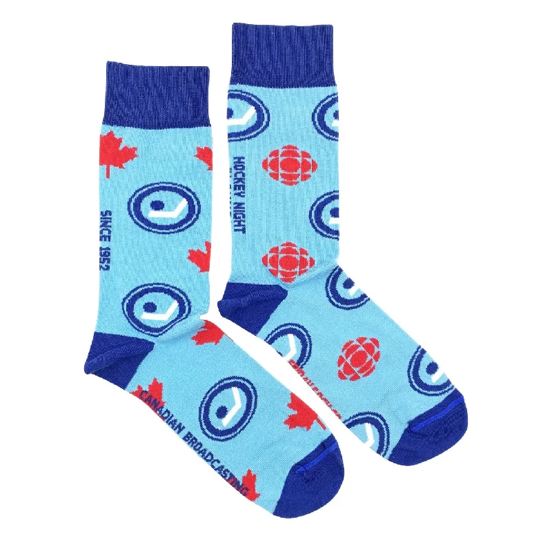 Athletic mesh socks-Hockey Night In Canada Mismatched Socks M