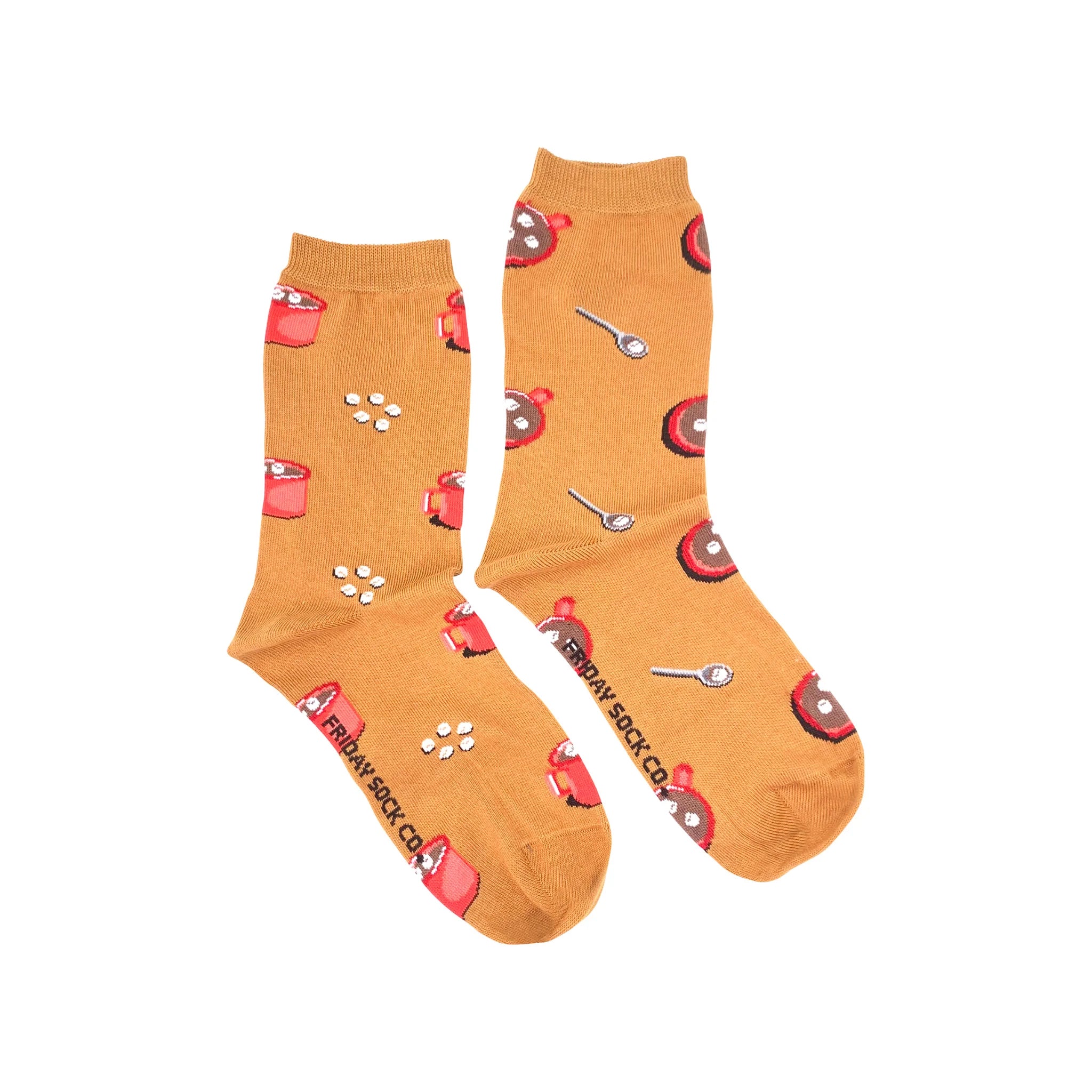 Breathable crew socks-Hot Chocolate Mismatched Socks