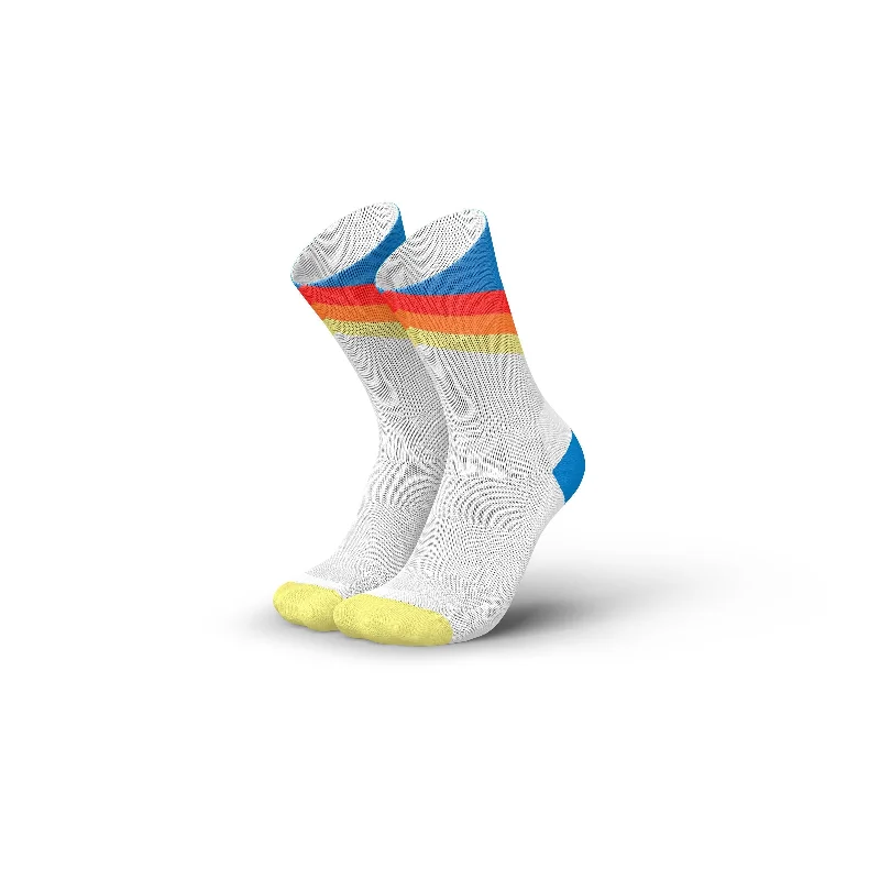 Thin athletic crew-INCYLENCE RUNNING GRADES SOCKS - BLUE INFERNO