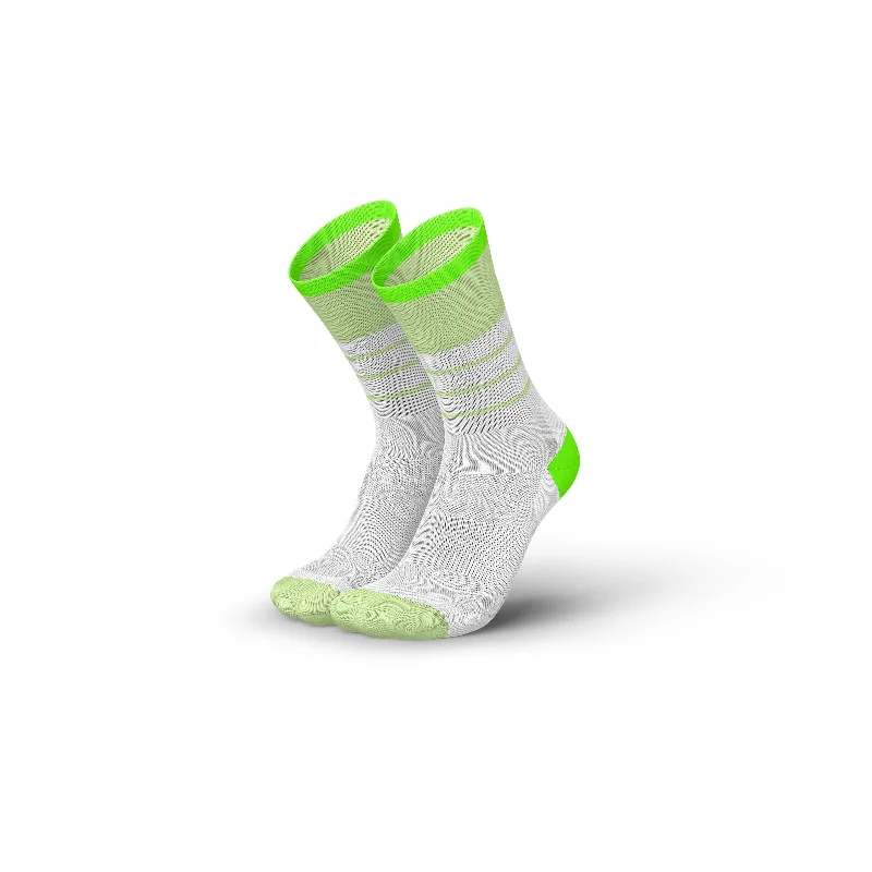 Luxury cotton socks-INCYLENCE ULTRALIGHT SOCKS - STRIPES V2 GREEN