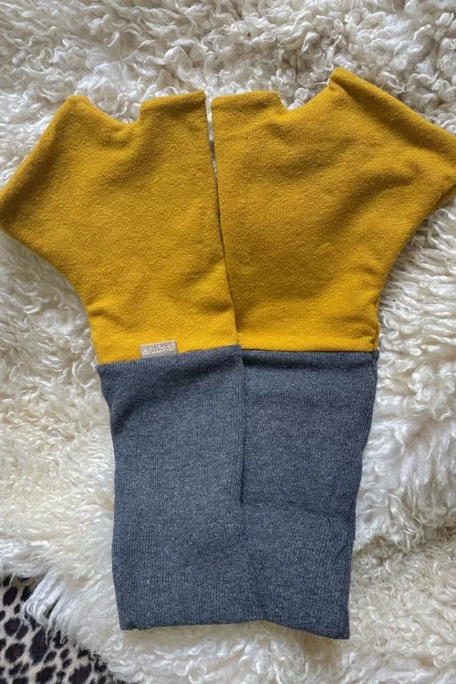 Charcoal/Mustard