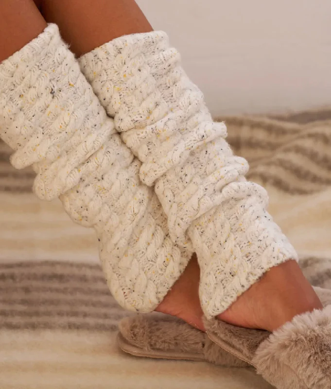 Performance cozy socks-LEMON TWEED LEGWARMER