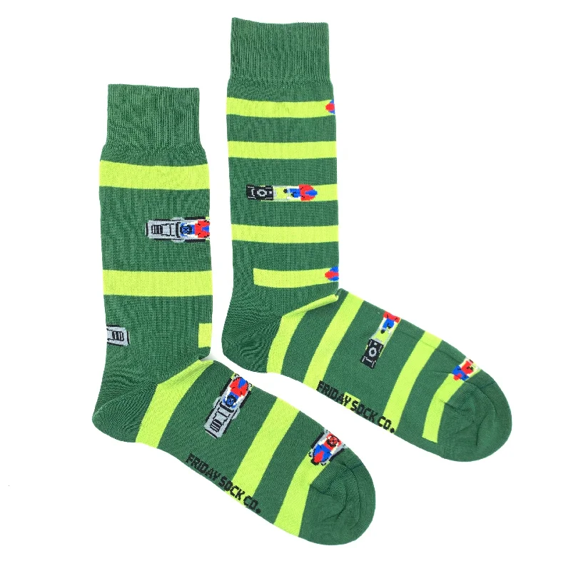 Breathable running socks-Lawnmower Mismatched Socks