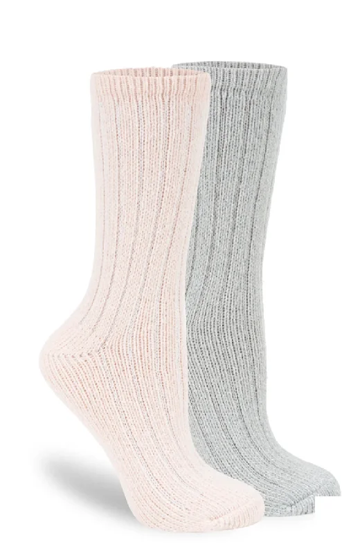 Soft cashmere socks-LEMON BOYFRIEND BOOT CREW SOCK-2PACK