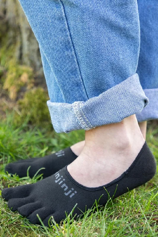 Minimalist black socks-Lightweight Hidden Toe Socks