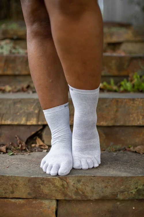 Retro checkered socks-Liner Crew Toe Socks