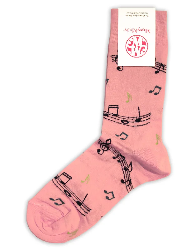 Cushioned ski socks-Melody (Rose)