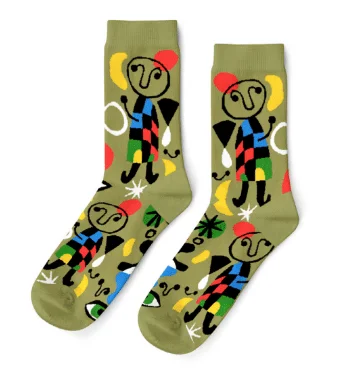 Bold animal socks-Mirό Crew Socks - Large