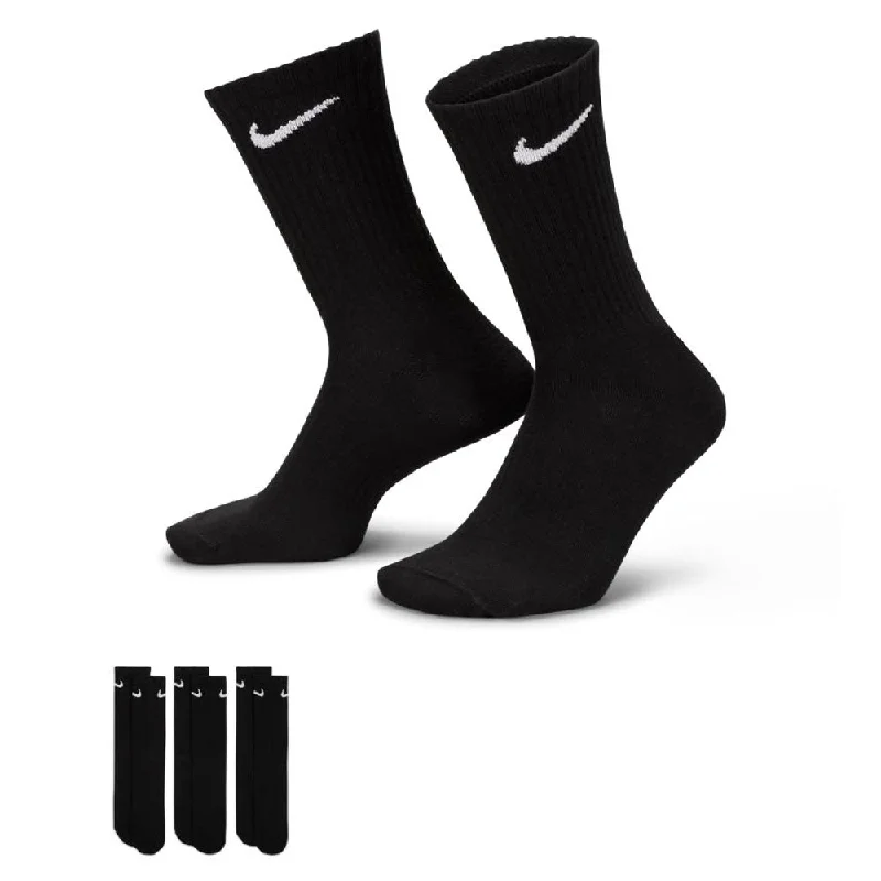 Plush cozy socks-Nike Men's Everyday Lightweight Training Crew Socks (3 Pairs)