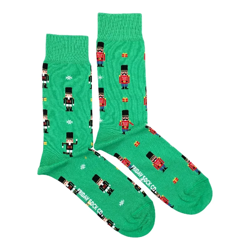 Trendy knit socks-Nutcracker Mismatched Socks M