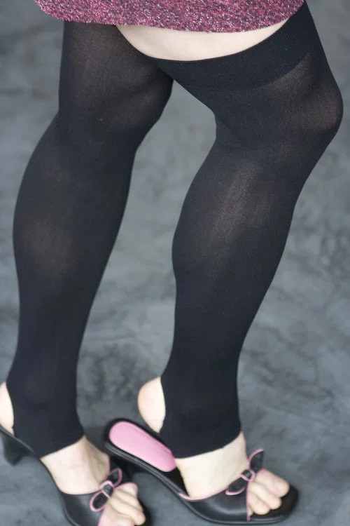 Adorable cat socks-Opaque Stirrup Thigh High