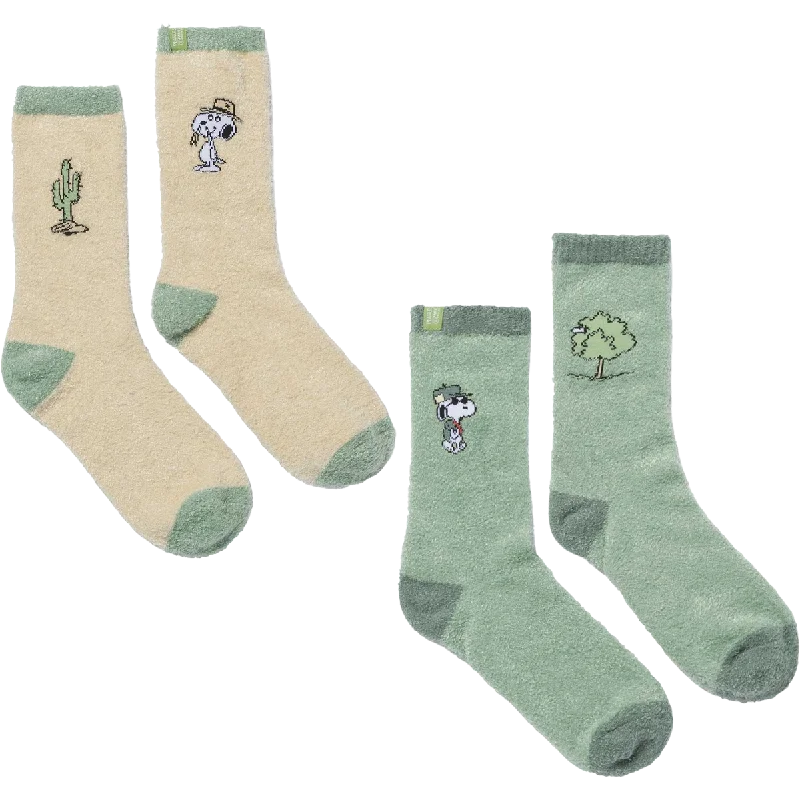 Organic bamboo socks-Peanuts X Parks Project Cozy 2-Pack Socks