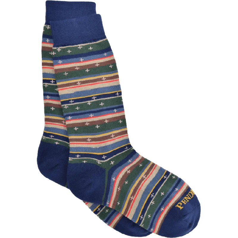 Durable ankle socks-Pendleton Bridger Scout Stripe Crew Socks