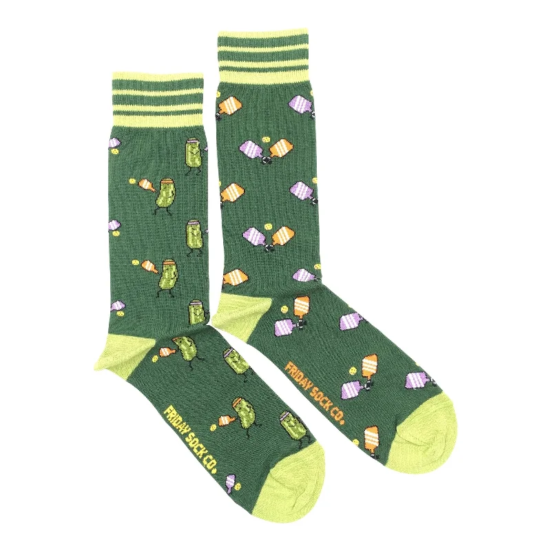 Minimalist striped socks-Pickleball Mismatched Socks M