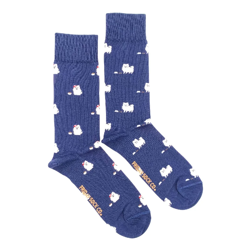 Thermal fuzzy socks-Pomeranian Mismatched Socks M