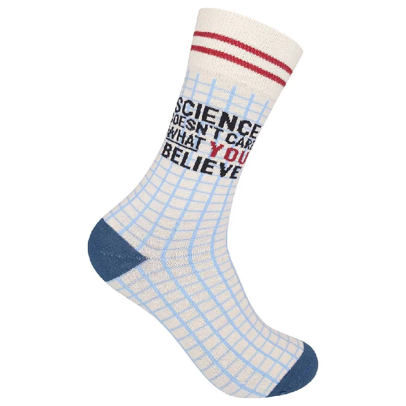 Modern polka socks-Science Doesn't Care What You Believe Socks | Unisex Funny Socks