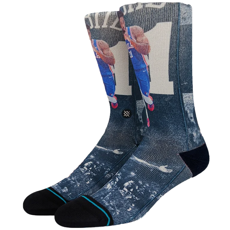 Cushioned striped socks-Scratched Embiid