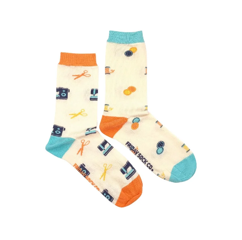 Colorful cozy socks-Sewing Machine Mismatched Socks