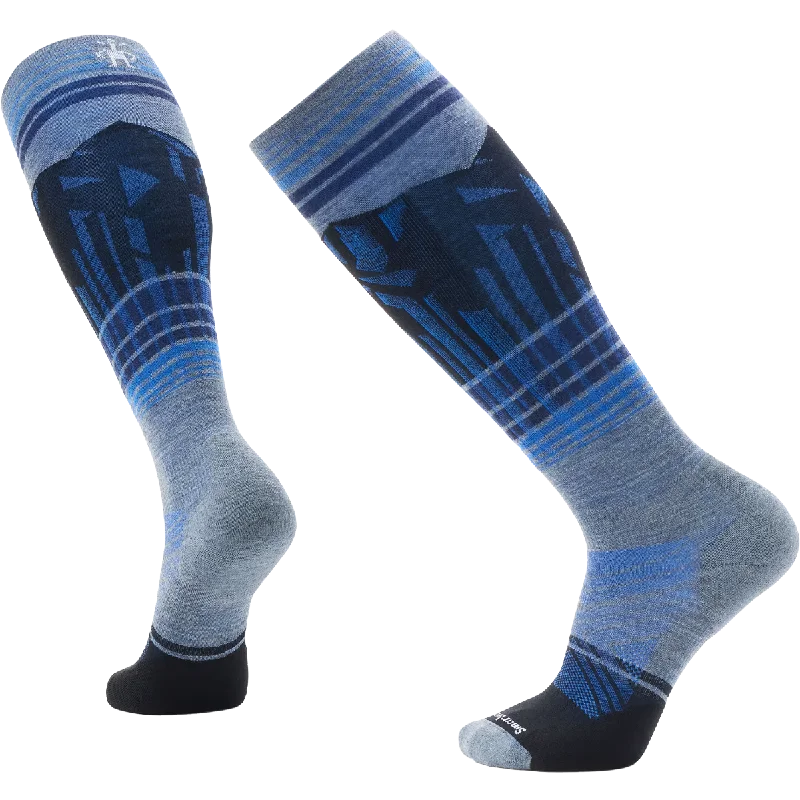 Performance striped socks-Ski Summit Shot Over The Calf Socks