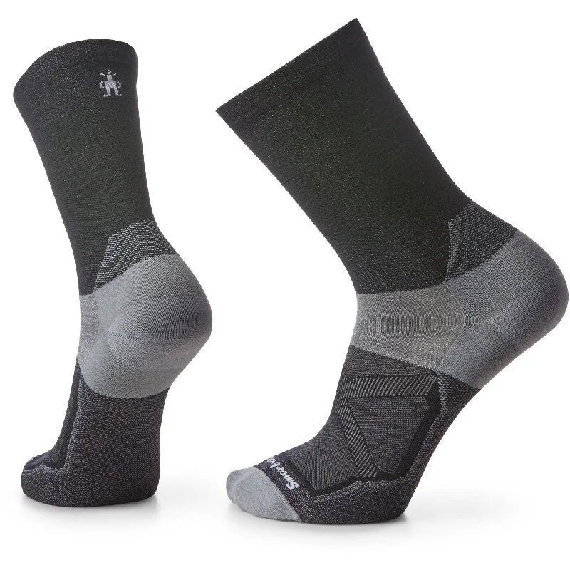 Sporty fuzzy socks-Smartwool Bike Zero Cushion Crew Socks