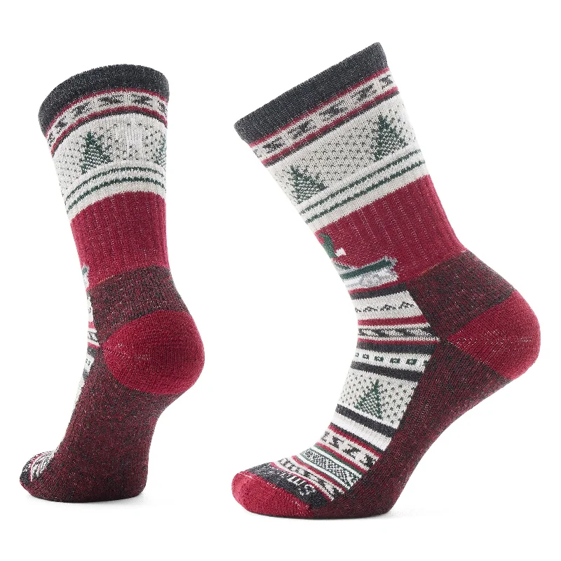 Minimalist knit socks-Smartwool Everyday Cozy Say It Aint Snow Crew Socks